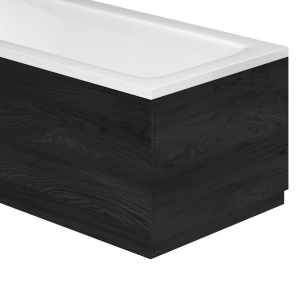 Esk Textured Black End Bath Panel – 800mm