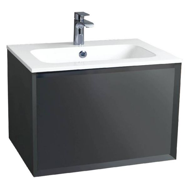 Enzo 81 Unit and Solid Surface Basin - Graphite