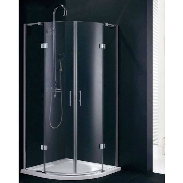Fortuna 900 x 900 Frameless Quadrant Shower Enclosure
