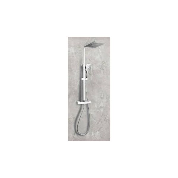 Helier Square Cool touch Rigid Riser Shower