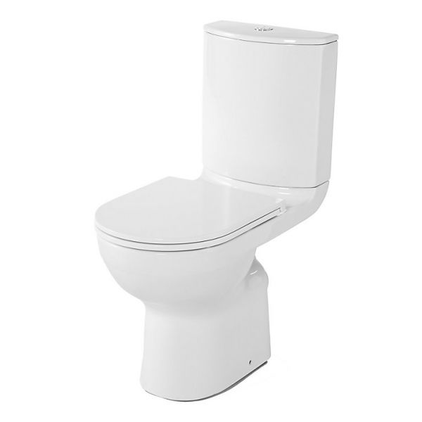Nash Rimless High Rise Comfort Height Toilet inc. Soft Closing Seat