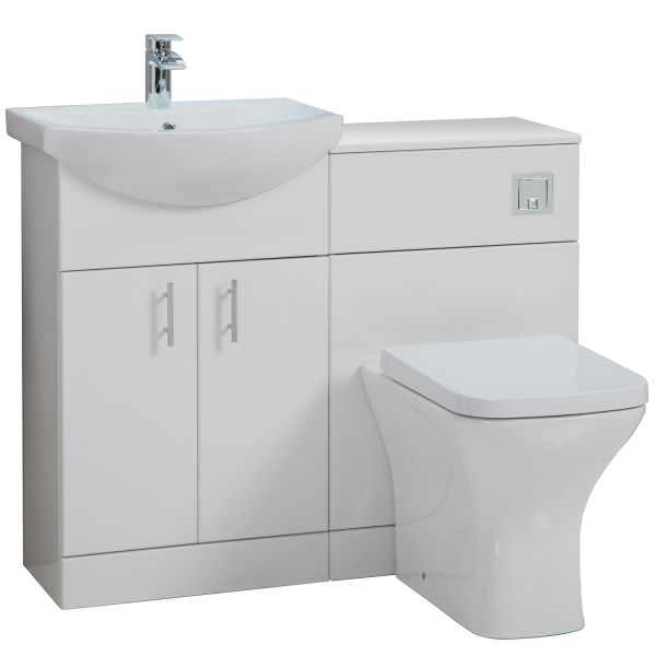 Lanza Bathroom Furniture Vanity Pack inc Toilet