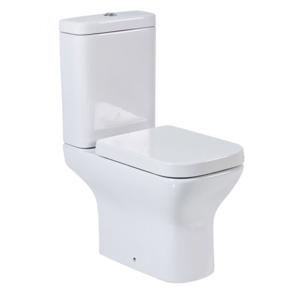 Petite Contemporary Modern Toilet inc. Soft Closing Seat