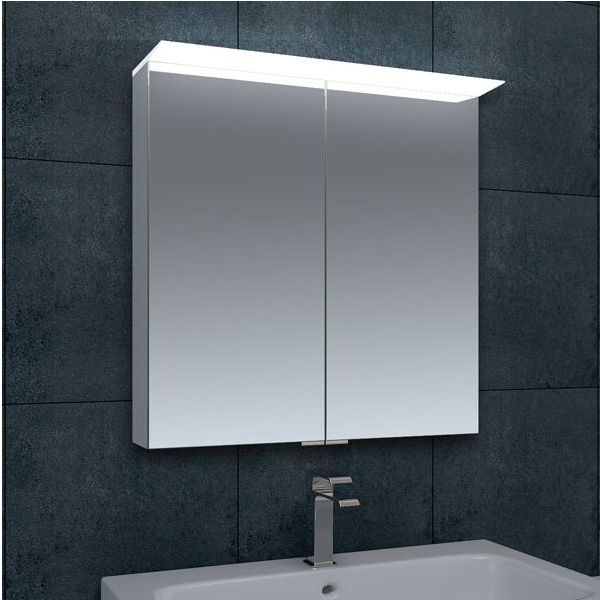 Rosie 600mm x 700mm LED Mirrored Double Door Cabinet with Shaver Socket
