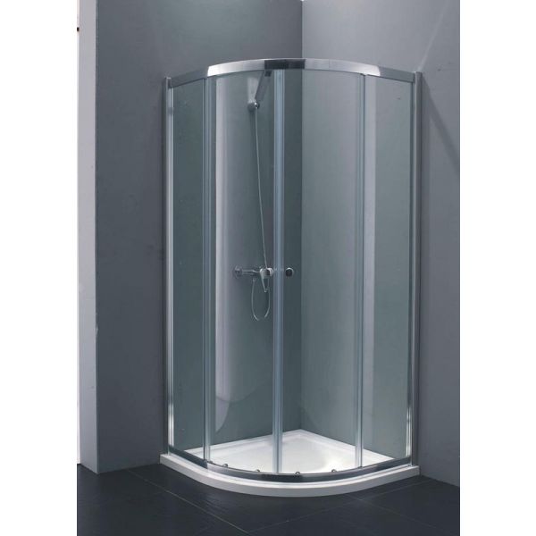 Indi 900 x 900 6mm Quadrant Shower Enclosure Excl Tray