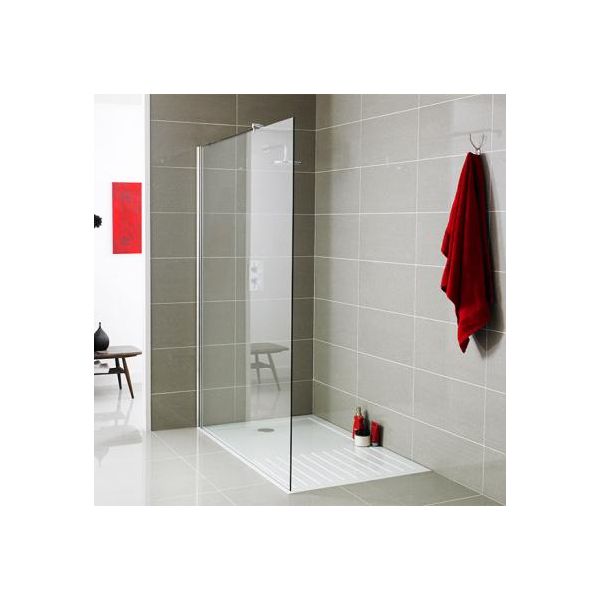 Nuie 1400mm Wet Room Glass Panel 8mm Glass
