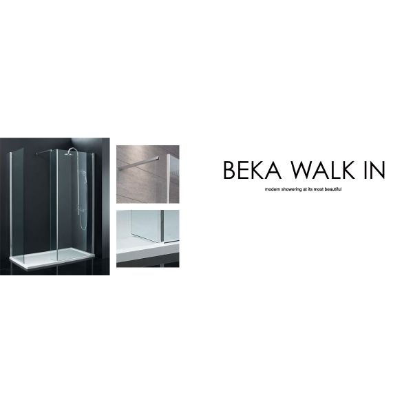 Beka Walk In 8mm Shower Enclosure 1600 x 900