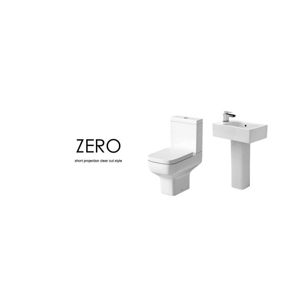 Zero Cloakroom Suite inc Qube Basin and Pedestal 