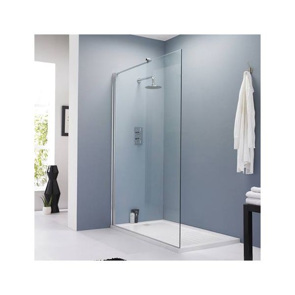 1200mm Clear 8mm Wetroom Panel 1950mm Height