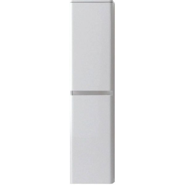 Zenit Wall Mounted Tall Bathroom Cabinet White Gloss 1700mm