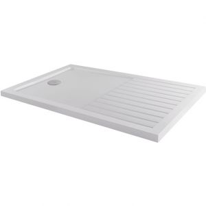 1600x800 Walk in Shower Tray (40mm) with Drying Area