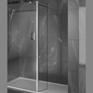 300mm x 1850mm Hinged 8mm Wetroom Glass Panel