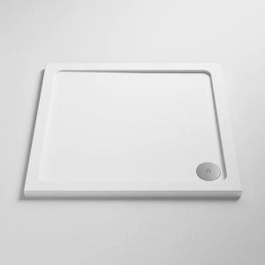 Dome 25mm Stone Resin Ultra Low Profile Square Tray