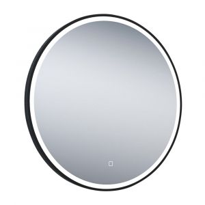 Avery Round 700mm LED Mirror – Black
