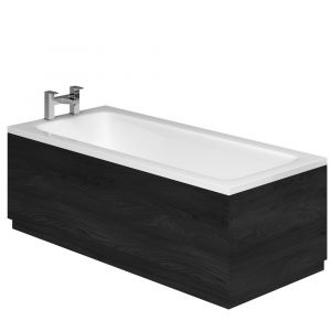 Esk Textured Black Front Bath Panel – 1800mm