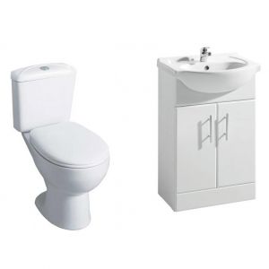 Express Furniture Suite - Express Wc 550mm Vanity Unit Gloss White