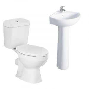 Express Suite WC 1 TH Corner Basin and Pedestal