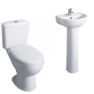Express Suite WC 1 TH 520mm Basin and Pedestal