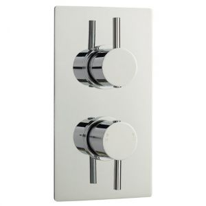 Twin Concealed Thermostatic Shower Valve
