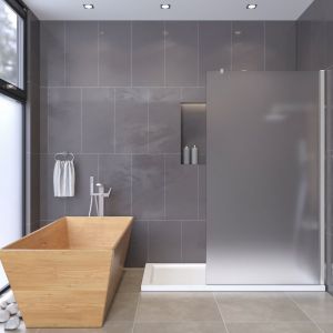 900mm Elite Wetroom Panel 10mm Frosted Glass