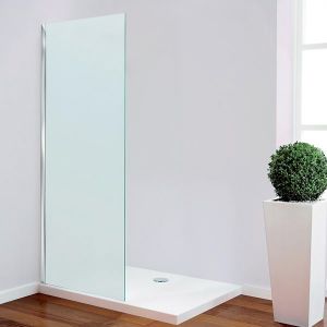 Frosted Glass Walk Through Wet Room Panel 8mm 900mm