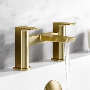 Muro Brushed Brass Gold Bath Filler Tap