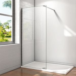 Wetroom Clear 8mm Glass Shower Panel 800mm
