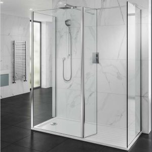 One Wall Walk In Shower Enclosure (Various Sizes)