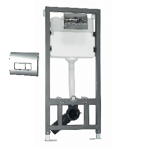 1100 Wall Hung Frame Concealed Cistern and Push Button
