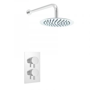 Columbia Concealed Round Thermostatic Shower Valve And Slim Head