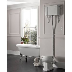 Victorian High Level Toilet inc White Seat