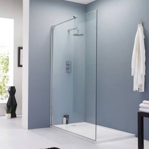 1200mm Clear 8mm Wetroom Panel 1950mm Height