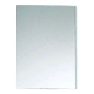 Zenit 400mm to 500mm Single Door Mirrored Aluminium Wall Cabinet